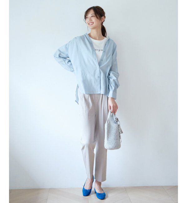 ikka「BeasyStretch テーパードパンツ」|スラックス|