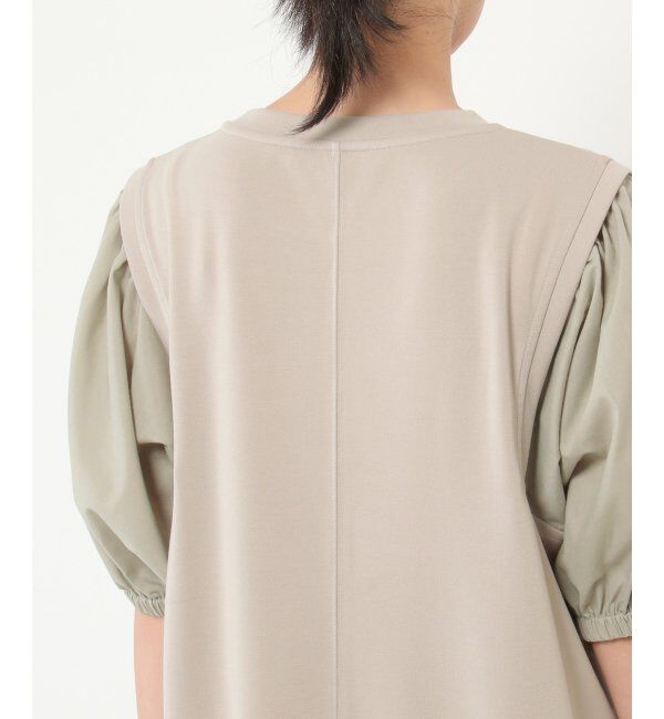 ikka「袖切り替えカットワンピース」|ワンピース|