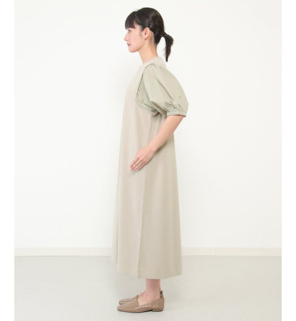 ikka「袖切り替えカットワンピース」|ワンピース|