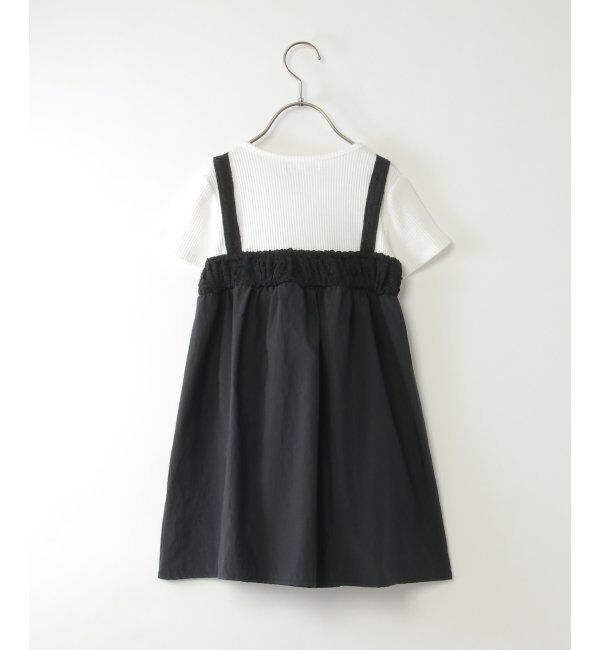 ikka kids「フクレジャカード切り替えジップ使いワンピース（120~160cm）」|スカート|