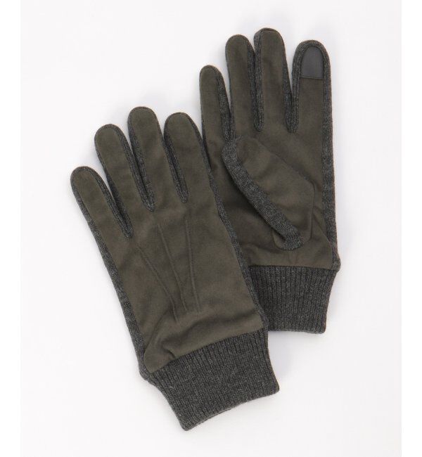 ikka「スエードタッチグローブ」|手袋|グレー