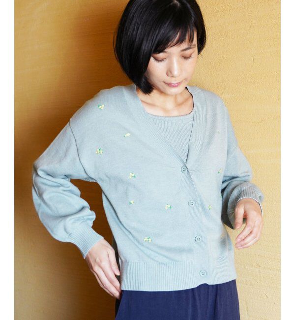 Lbc with Life「SAJOU&times;LBC ニットカーデセット」|ニット・セーター|ミントグリン