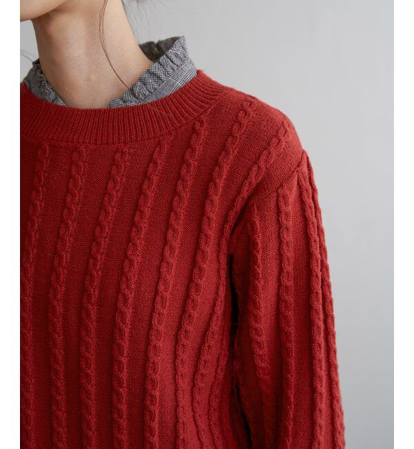 Lbc with Life「クリスマスケーブルニットプルオーバー」|カーディガン|