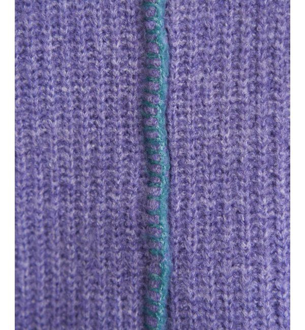 Lbc with Life「配色ステッチ畦ニットプルオーバー」|カーディガン|