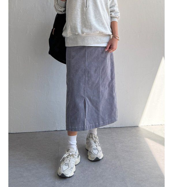 Lbc with Life「コーデュロイベイカーIラインスカート」|スカート|