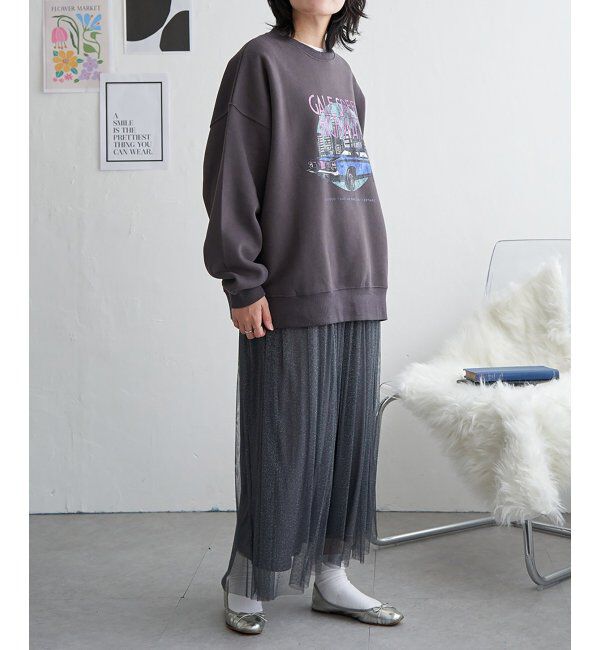 VENCE share style「レトロカープリントスウェット」|スウェット・ジャージ|