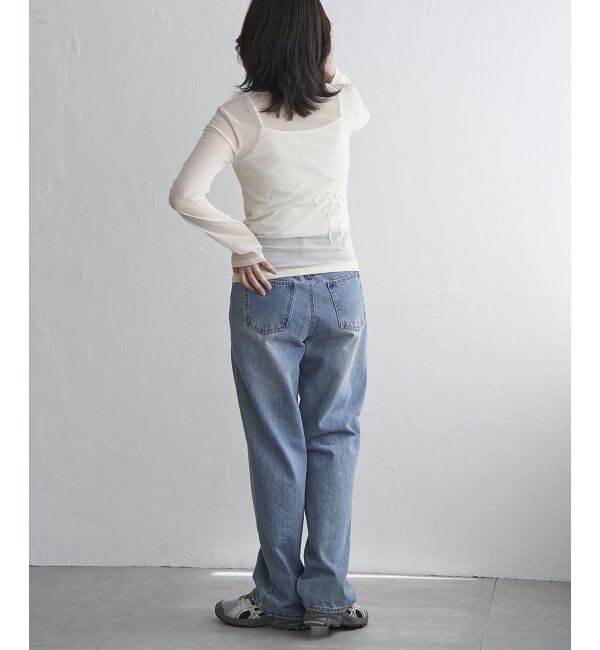 VENCE share style「シアーリボンコード刺繍プルオーバー」|Tシャツ・カットソー|