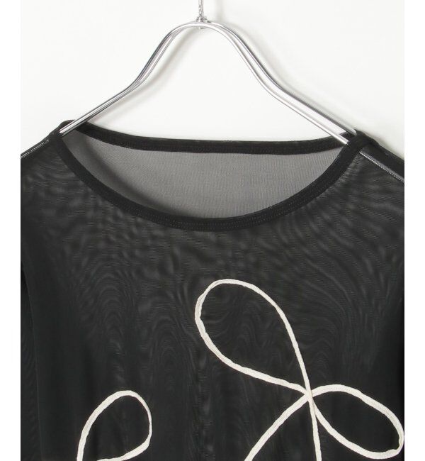 VENCE share style「シアーリボンコード刺繍プルオーバー」|Tシャツ・カットソー|