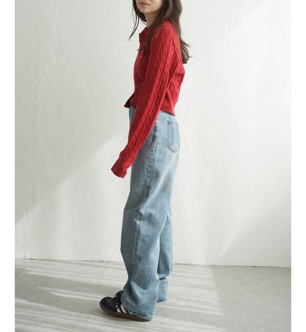 VENCE share style「BEVERLY HILLS POLO CLUB ケーブル編みポロカーデ」|カーディガン|