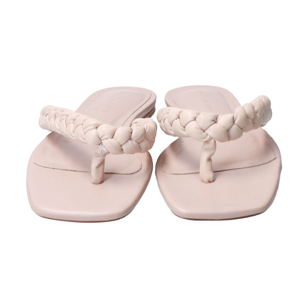 FABIO RUSCONI 「【FABIO RUSCONI】スクエアトウウーブンレザートングサンダル」|サンダル|