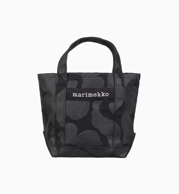Marimekko「Pieni Unikko Seidi Wx トートバッグ」|トートバッグ|ブラック&times;ブラック