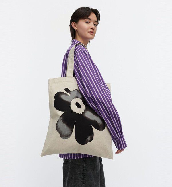 Marimekko「Vankka Akvarelli Unikko Placement トートバッグ」|トートバッグ|