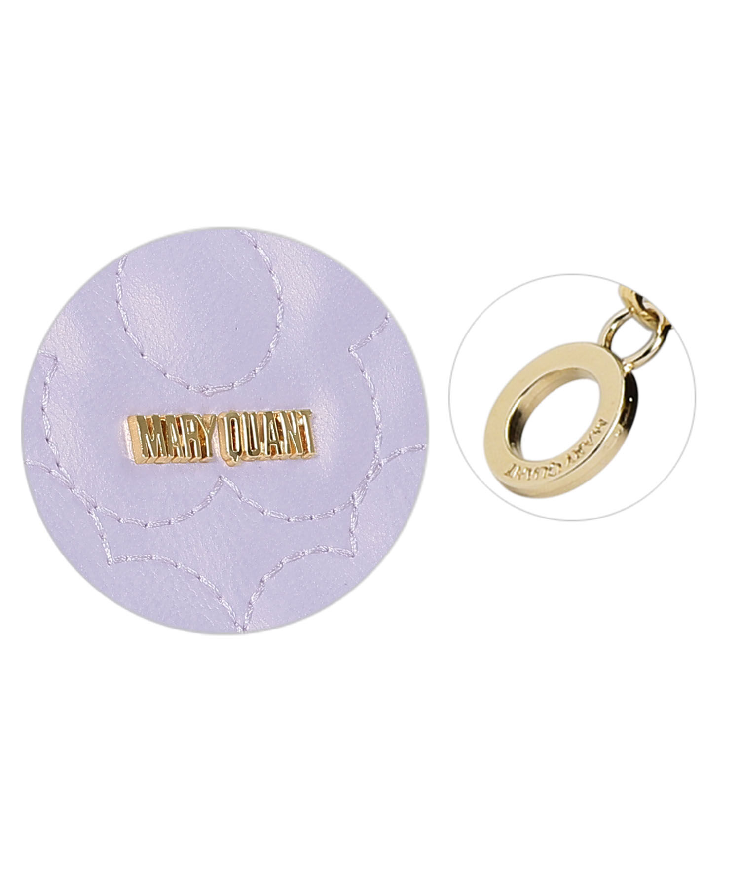 MARY QUANT「キルトフォームデイジー ラウンドポーチL」|ポーチ|