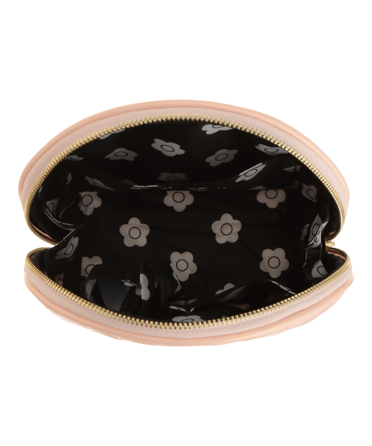 MARY QUANT「キルトフォームデイジー ラウンドポーチL」|ポーチ|