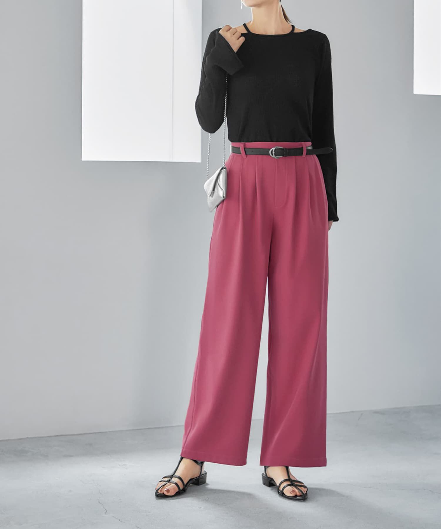 STYLE DELI「ホルターポイントラッセル編みカットソートップス」|Tシャツ・カットソー|