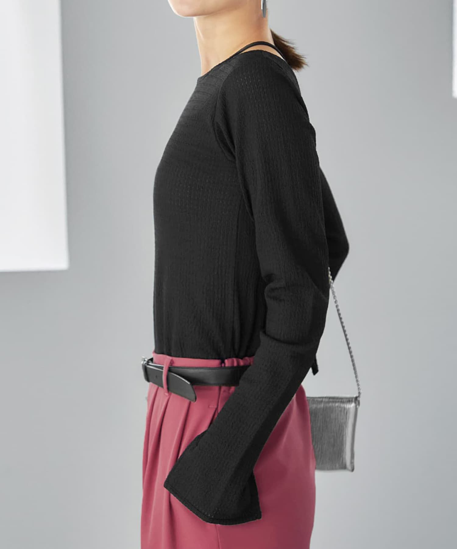 STYLE DELI「ホルターポイントラッセル編みカットソートップス」|Tシャツ・カットソー|