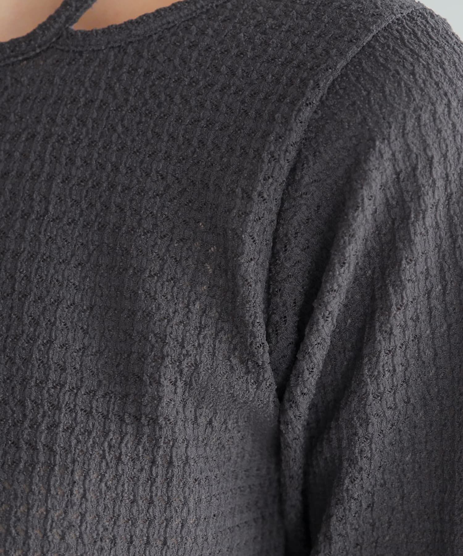 STYLE DELI「ホルターポイントラッセル編みカットソートップス」|Tシャツ・カットソー|