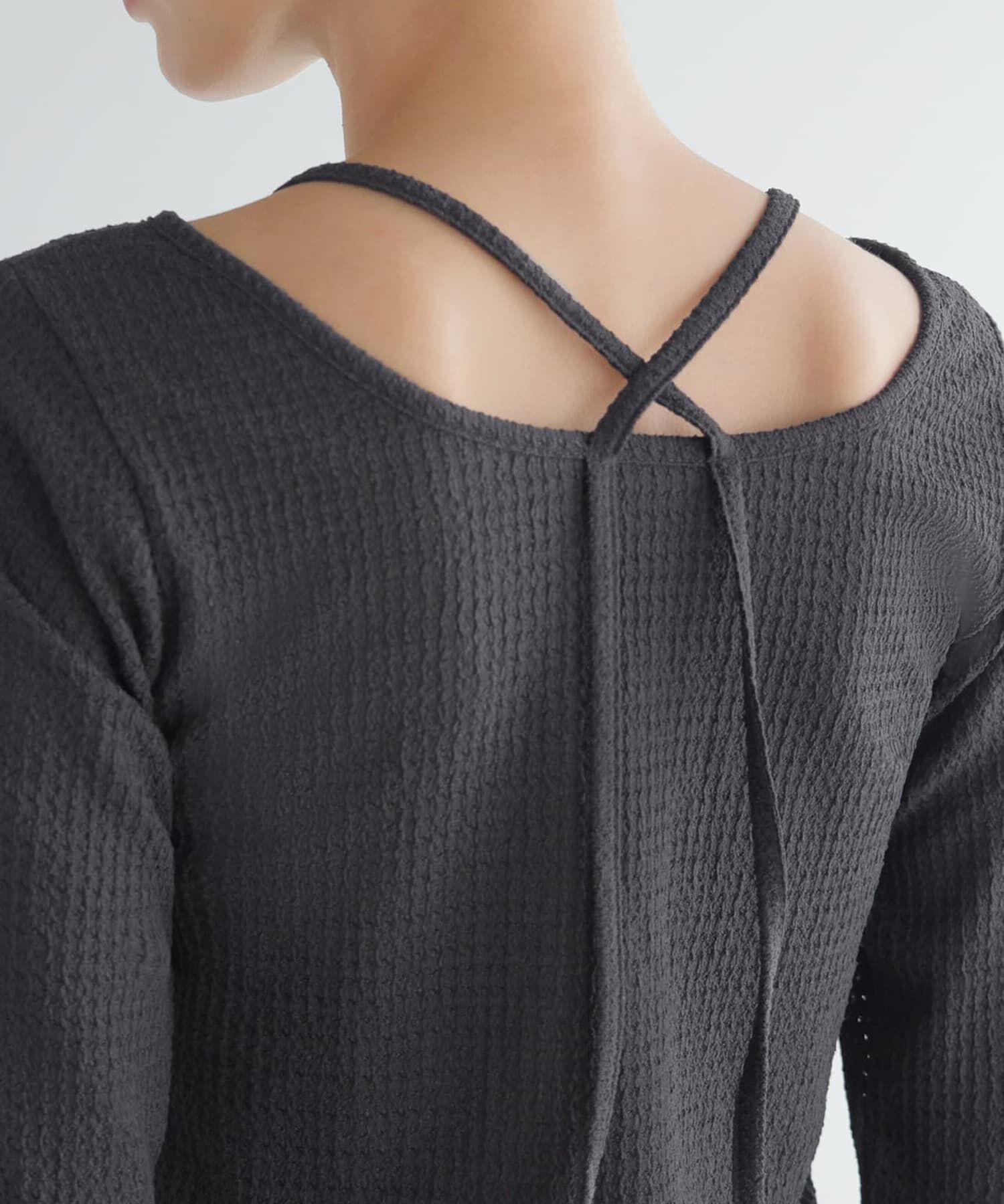 STYLE DELI「ホルターポイントラッセル編みカットソートップス」|Tシャツ・カットソー|