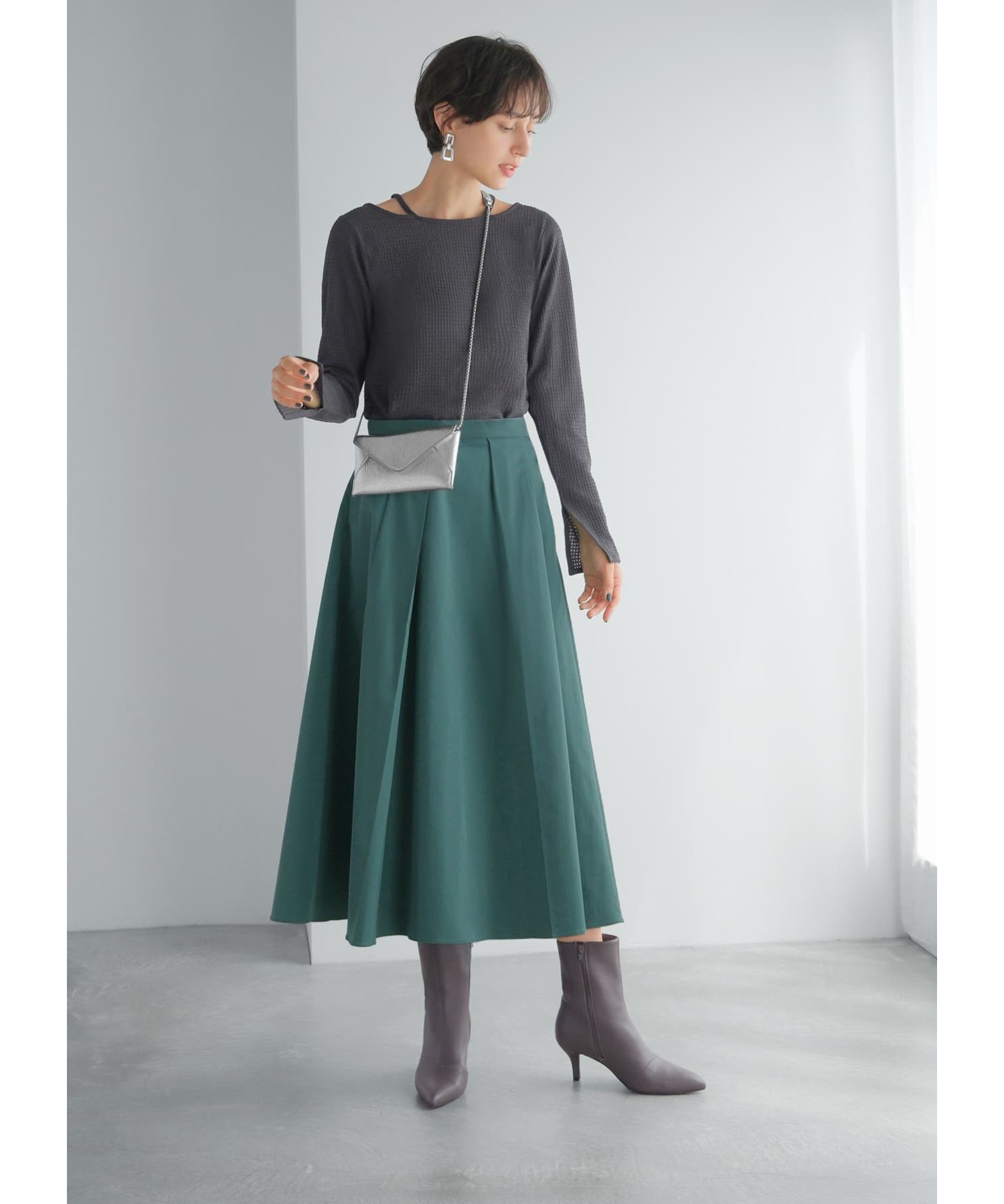 STYLE DELI「ホルターポイントラッセル編みカットソートップス」|Tシャツ・カットソー|