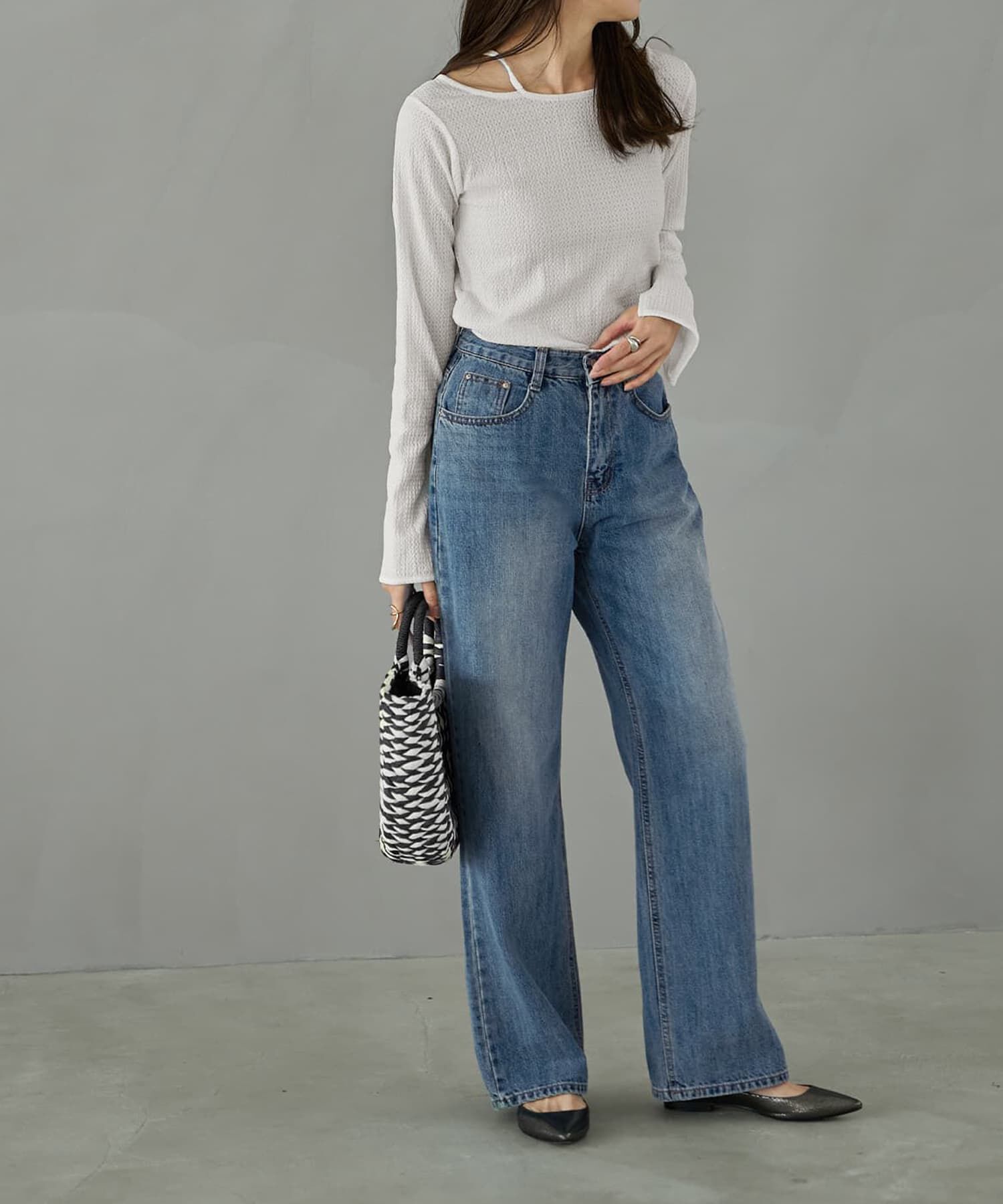 STYLE DELI「ホルターポイントラッセル編みカットソートップス」|Tシャツ・カットソー|