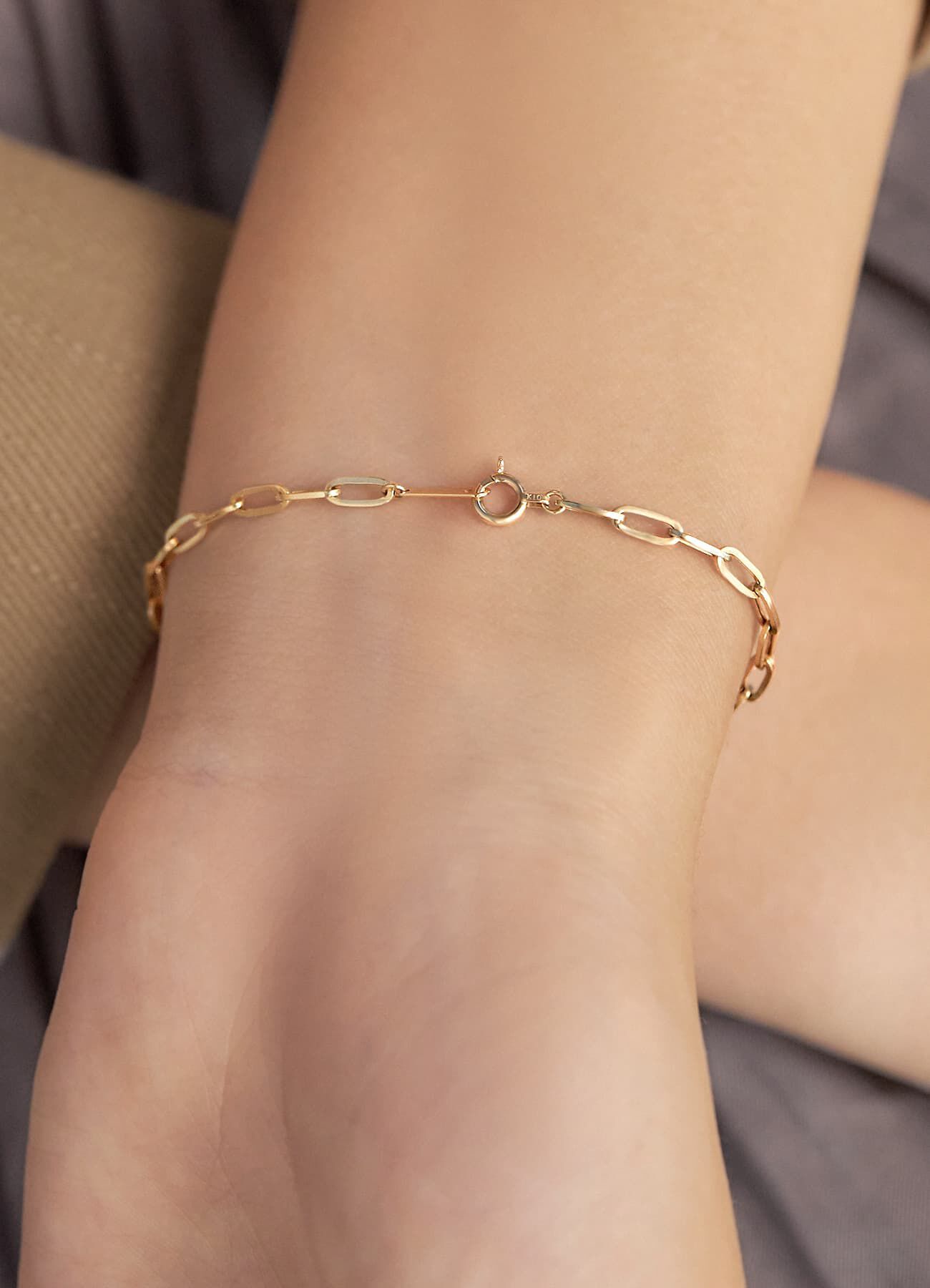 STYLE DELI「K10クリップチェーンブレスレット」|ブレスレット・バングル|