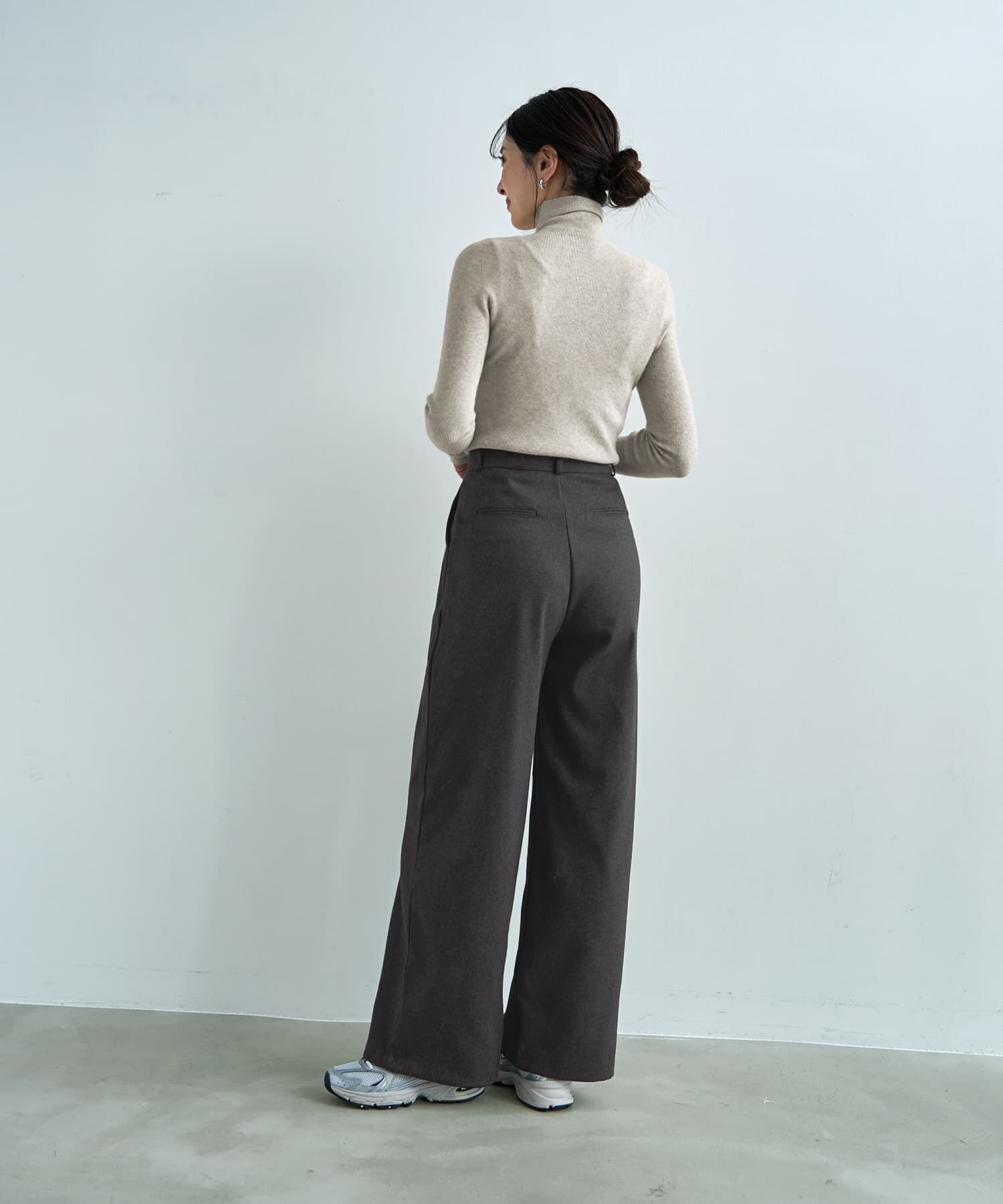 STYLE DELI「ウール調MIXタックワイドパンツ」|その他|