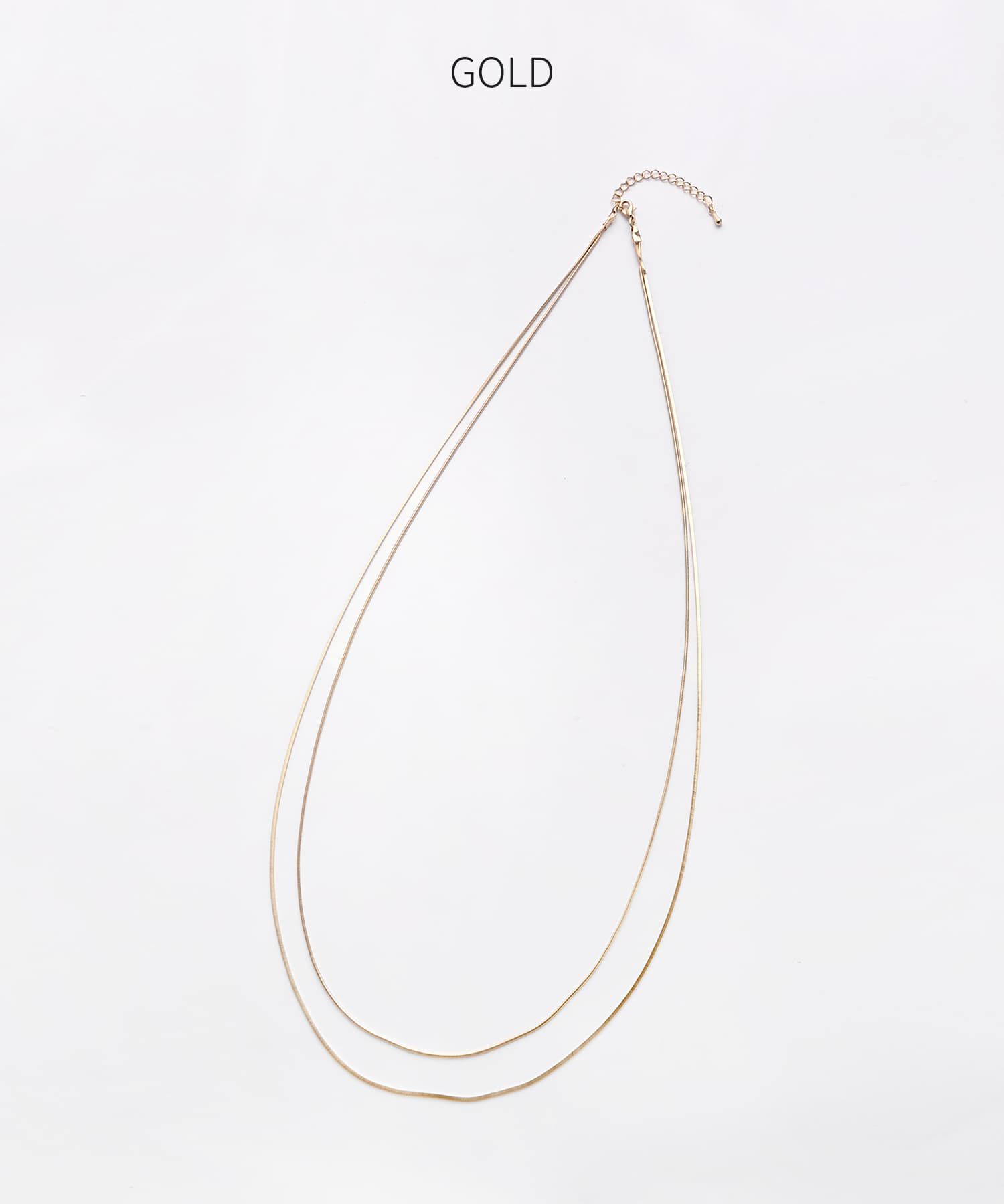 STYLE DELI「ベーシック２連ロングネックレス」|ネックレス|