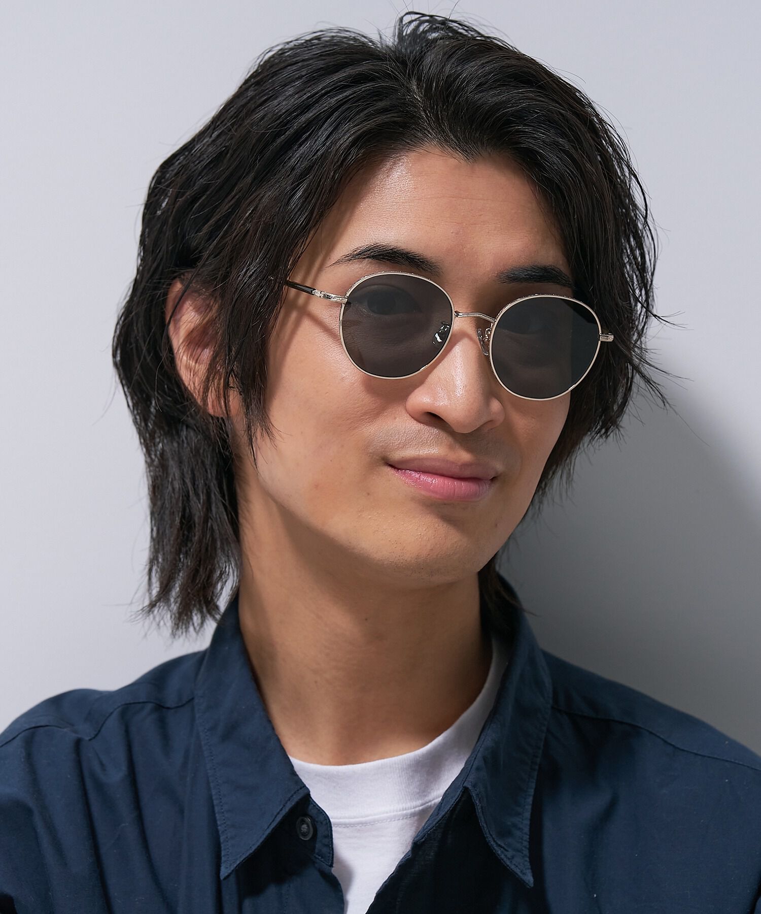  「ボストン型 サングラス｜TREND SUNGLASSES」|サングラス|ゴールド