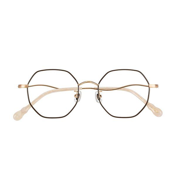  「Zoff｜Kirimaru ウェリントン型 メガネ   多角形フレーム 伊達メガネ うねうね 小顔効果 レンズ交換券付」|メガネ|