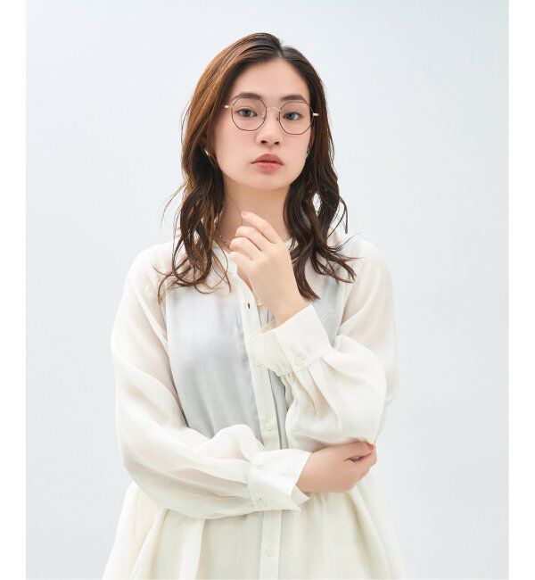  「Zoff｜Kirimaru ウェリントン型 メガネ   多角形フレーム 伊達メガネ うねうね 小顔効果 レンズ交換券付」|メガネ|