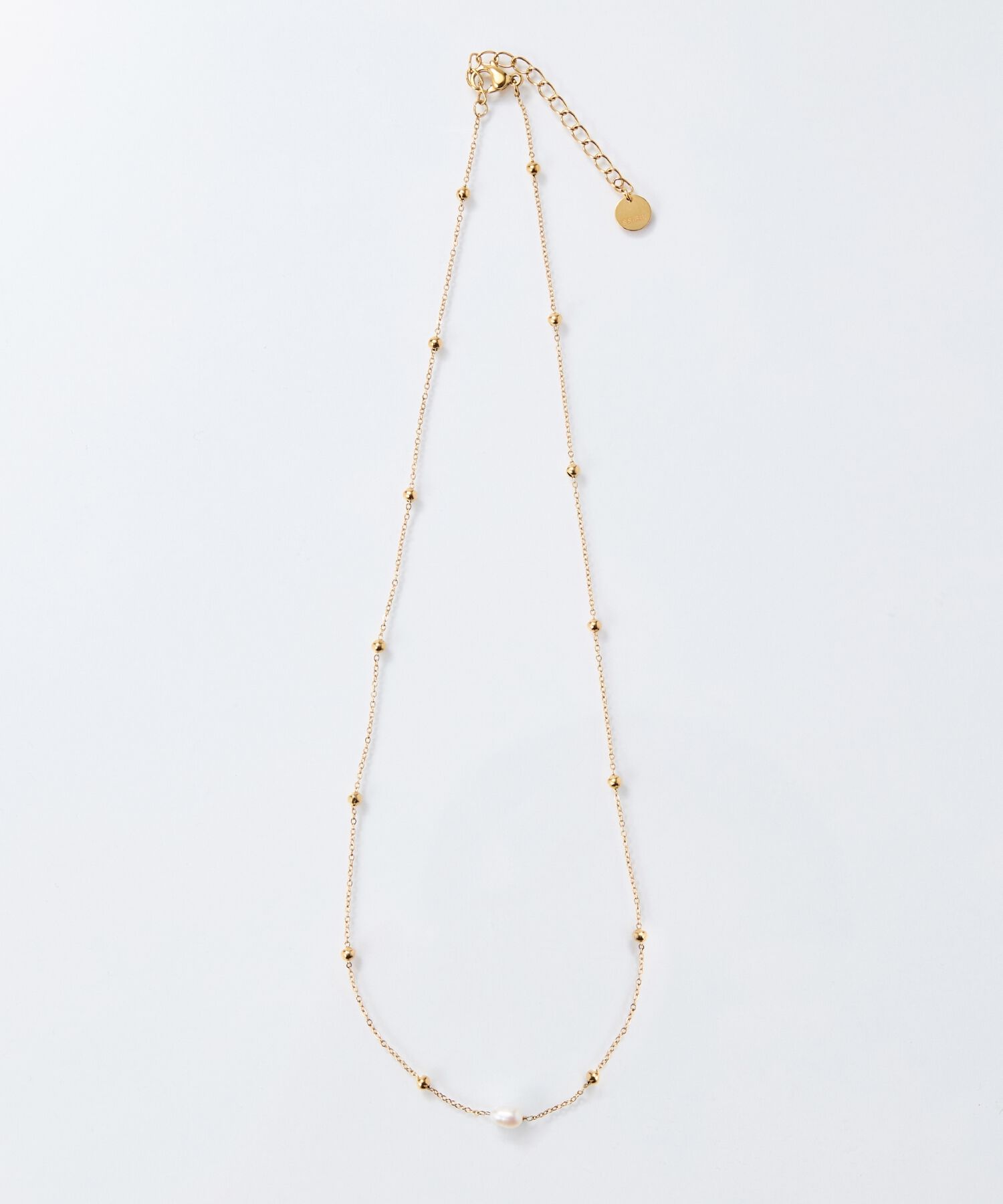 Phoebe「【金属アレルギー対応】ドリッピングウォーターパールネックレス/サージカルステンレス」|ネックレス|