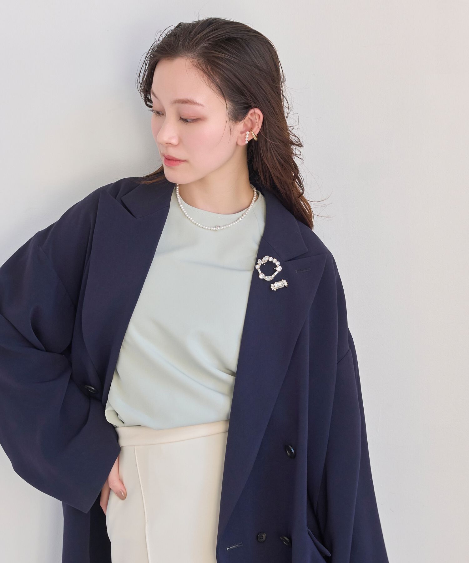 Phoebe「2setゴージャスビジューブローチ」|ブローチ・コサージュ|