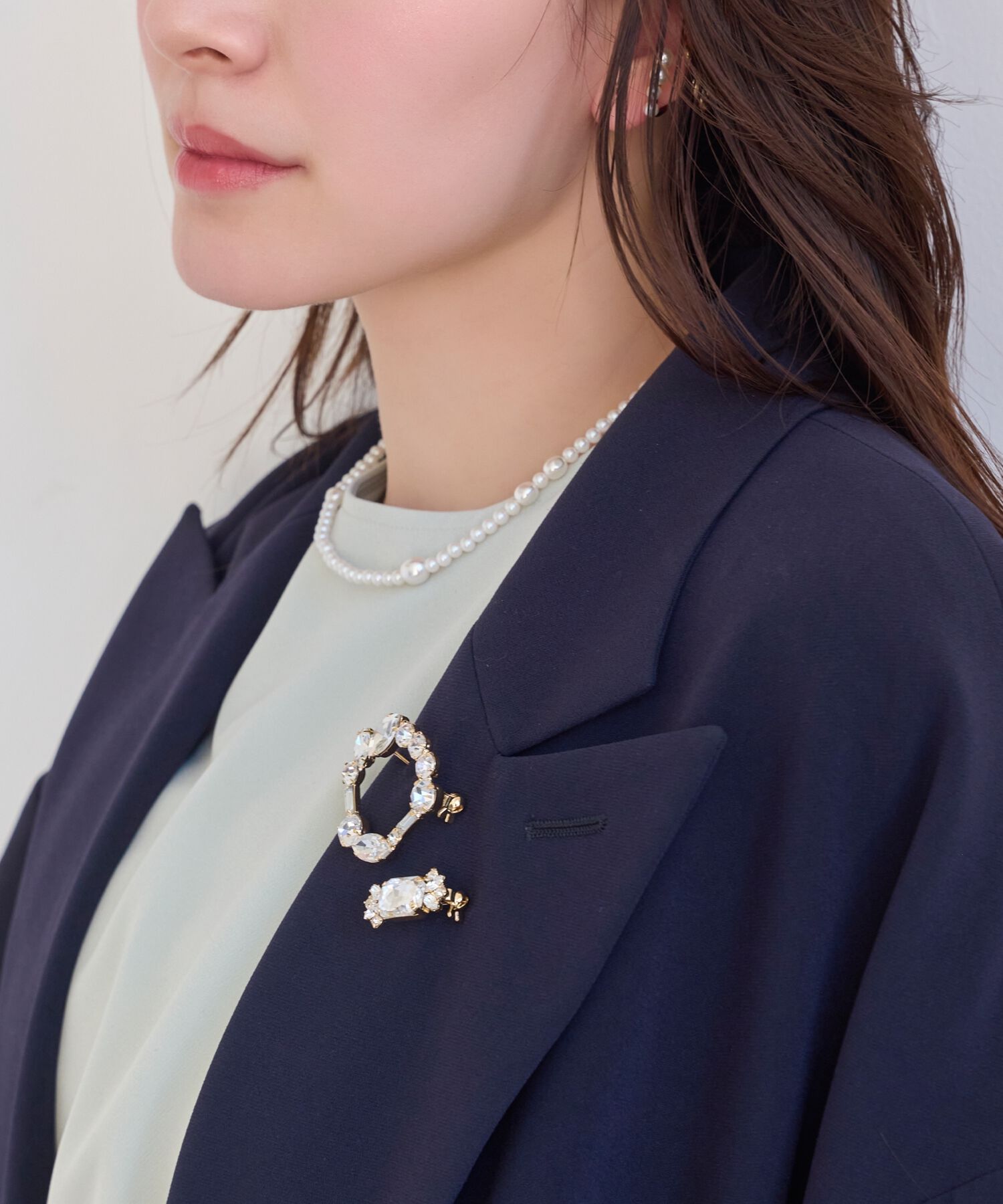 Phoebe「2setゴージャスビジューブローチ」|ブローチ・コサージュ|