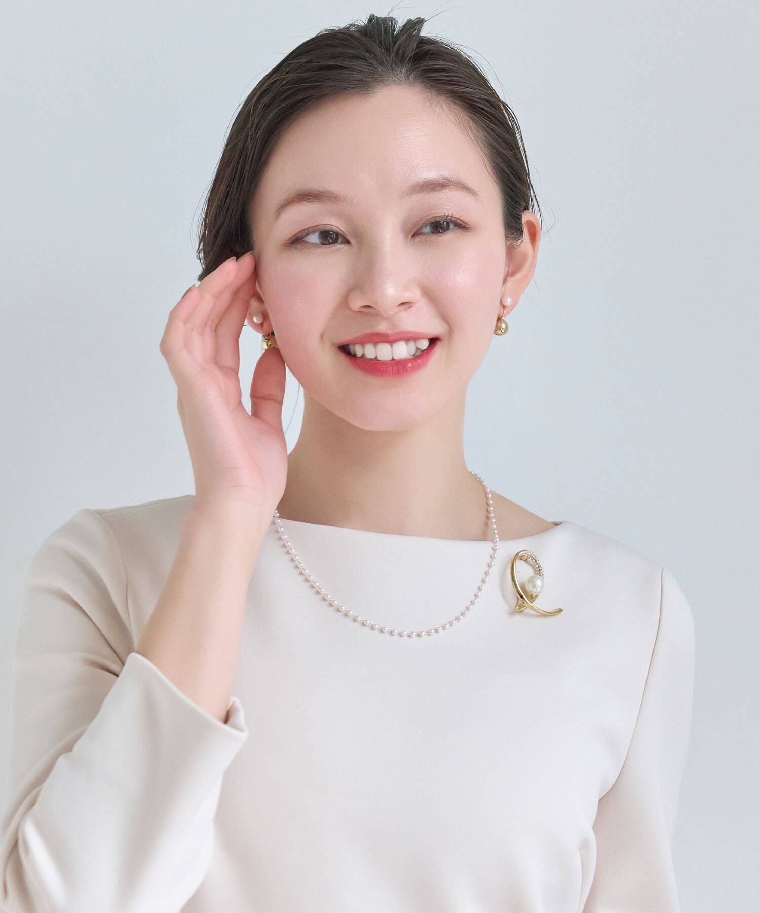 Phoebe「シンプルパールチェーンネックレス」|ネックレス|