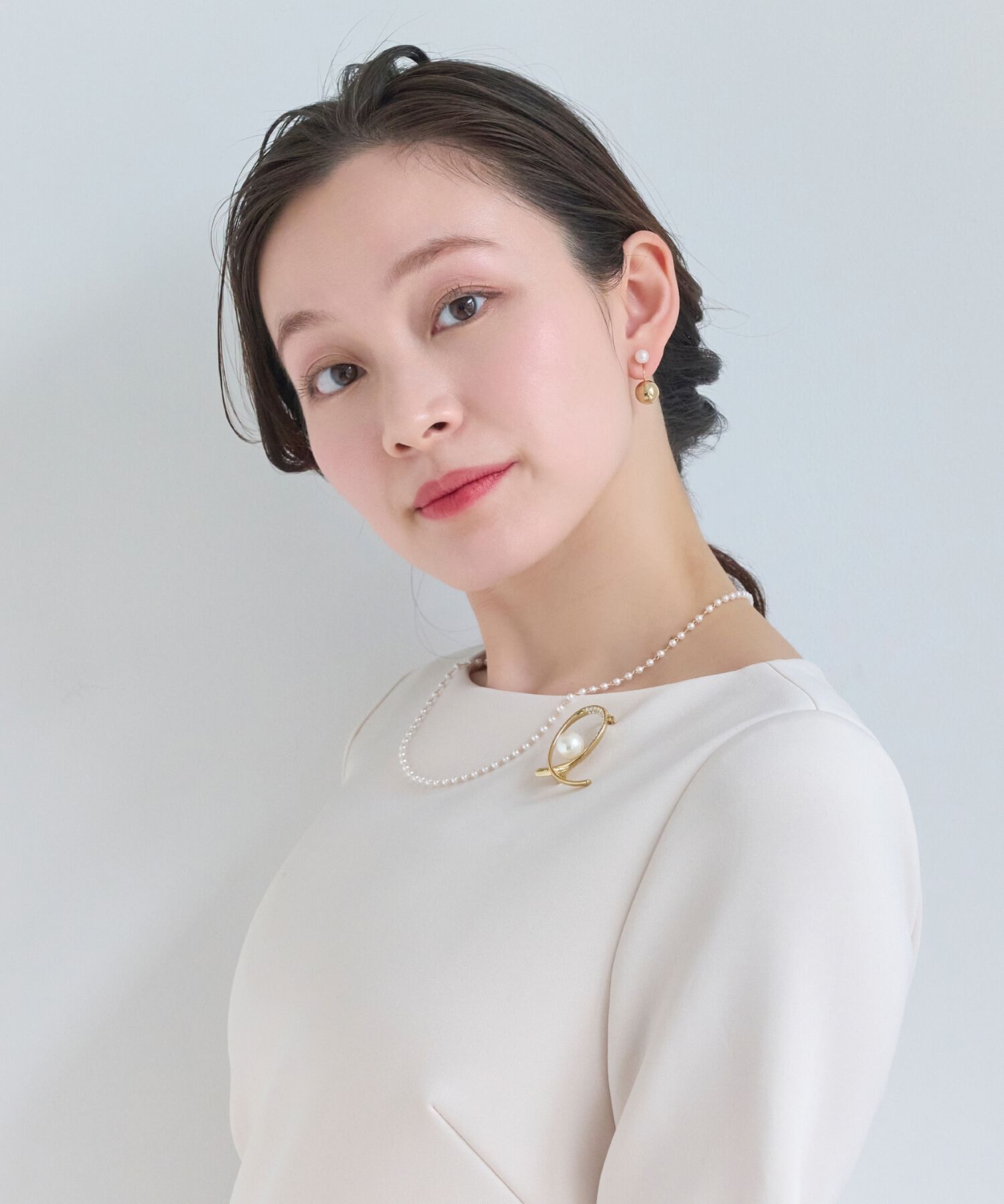 Phoebe「シンプルパールチェーンネックレス」|ネックレス|