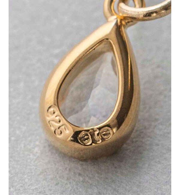 ete「ナチュラルストーン ドロップ ピアス」|ピアス|