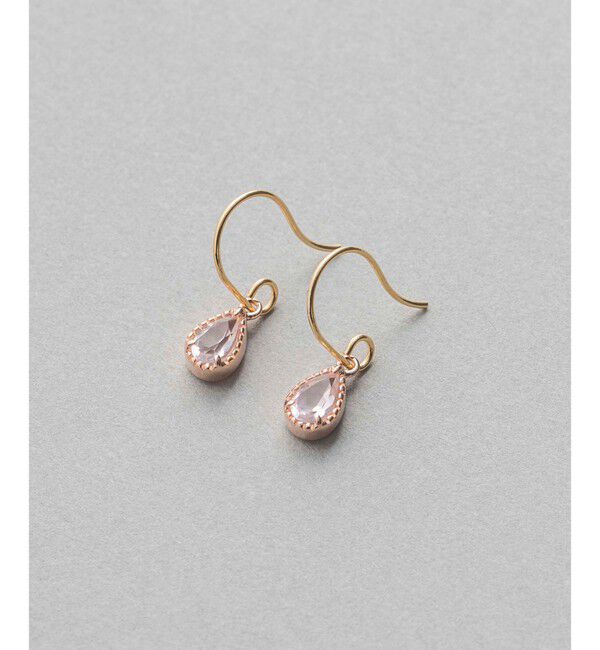 ete「ナチュラルストーン ドロップ ピアス」|ピアス|