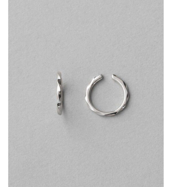 ete「ツイスト フープイヤリング」|イヤリング|プラチナム