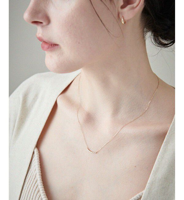 ete「K10YG レイヤー ツイスト ネックレス」|ネックレス|