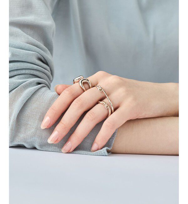 ete「[ロウ] ダブルライン リング」|リング|