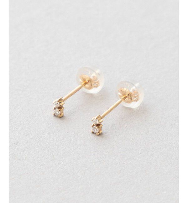 Jouete「K10YG ダイヤモンド ピアス」|ピアス|