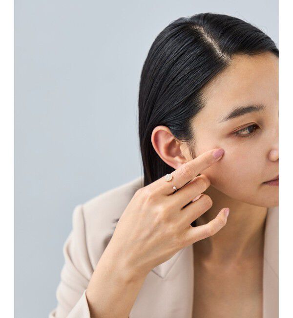 Jouete「[フォークリング] アゲート&times;ジルコニア」|リング|