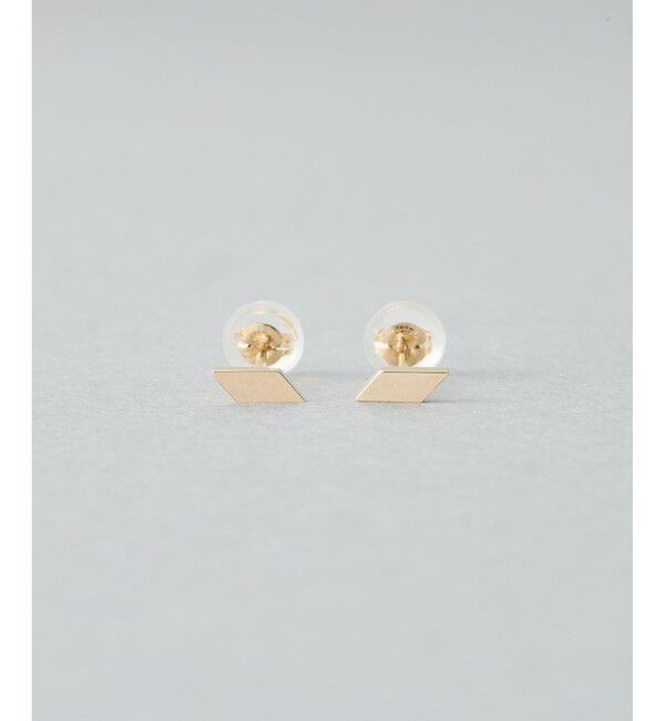 Jouete「K10YG ピアス プレート」|ピアス|イエローゴールド