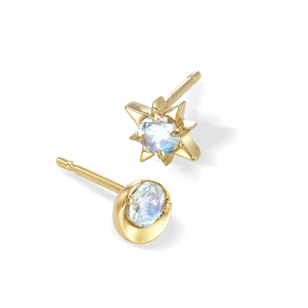 STAR JEWELRY「MOON&SUN」|ピアス|