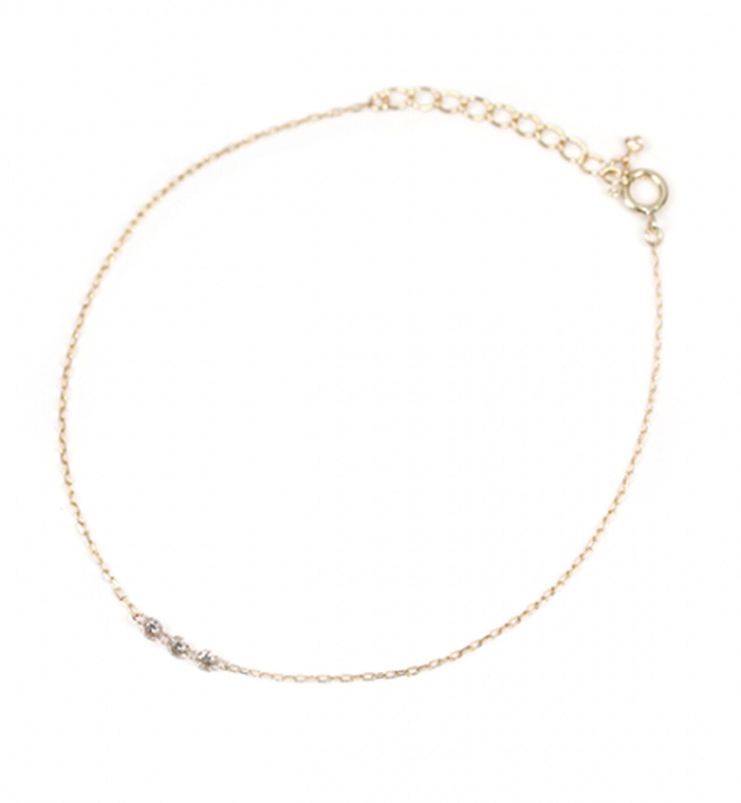  「シャンパンダイヤモンド 0.164ct ブレスレット | K10YG 〈ヌーディ―〉」|ブレスレット・バングル|