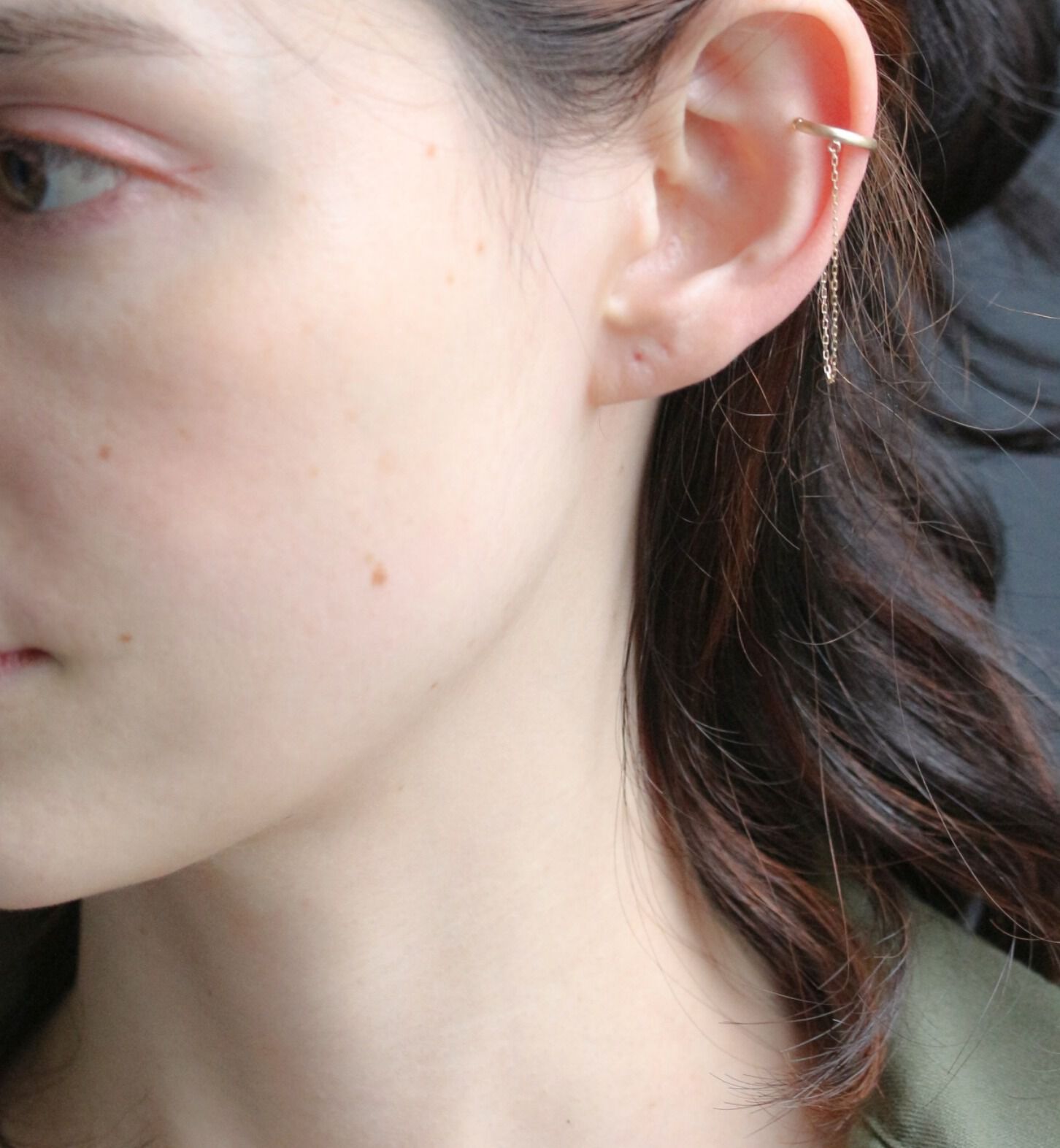  「ゴールド チェーン イヤーカフ | K10YG 【片耳用】」|イヤーカフ|