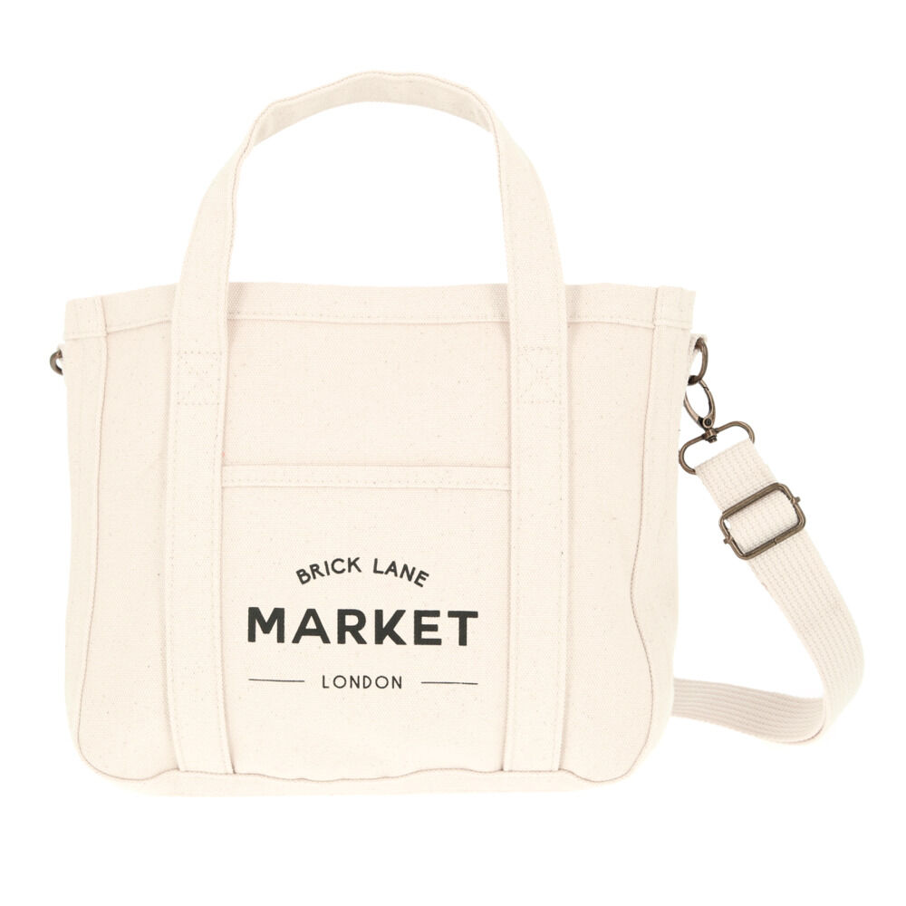 BACKYARD FAMILY「ミニトートバッグ おしゃれ 通販 トートバッグ 小さめ レディース メンズ ミニバッグ 仕切り」|トートバッグ|ホワイト1