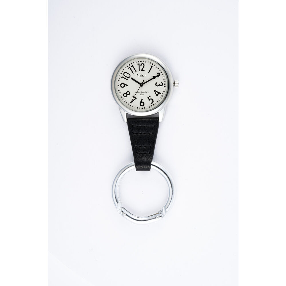 BACKYARD FAMILY「Plaisir プレジール 懐中時計 通販 腕時計 レディース カラビナウォッチ カラビナ」|腕時計|ホワイト1