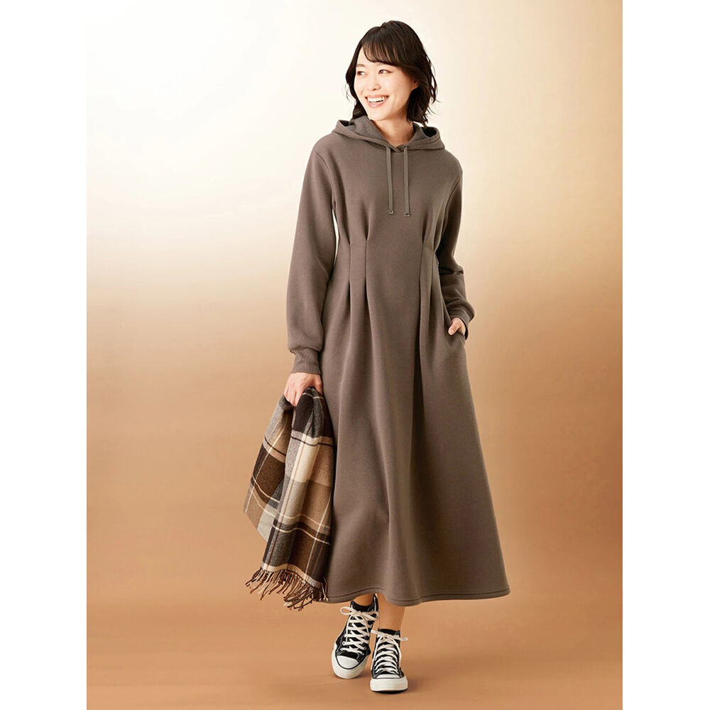 BACKYARD FAMILY「ワンピース ロング 長袖 レディース 961635 通販 ロングワンピース ロングワンピ ワンピ」|ワンピース|ブラウン1