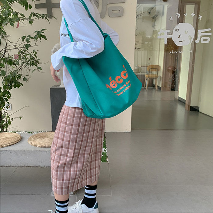 BACKYARD FAMILY「ロゴ キャンバス トートバッグ 大容量 通販 トートバック トート 手提げ 肩掛け バッグ」|トートバッグ|